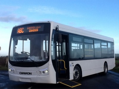 Cannon Bus viewed from the outside with disabled ramp  - Bus Sales, UK from Cannon Bus, Strabane, County Tyrone, N. Ireland
